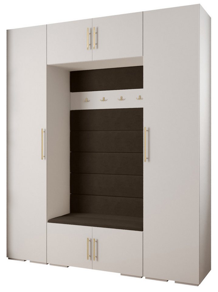 ABIKS MÖBEL Kompaktgarderobe INOVA 3 SATZ 13 Möbelset, Garderobe mit Kleiderstange und Regalen von ABIKS MÖBEL