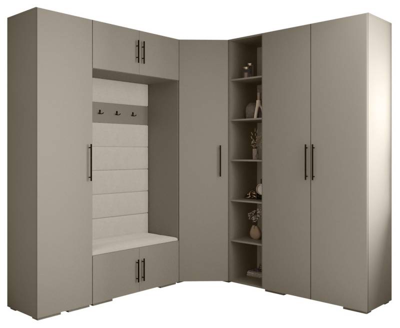 ABIKS MÖBEL Kompaktgarderobe INOVA 3 SATZ 2 Möbelset, Garderobe mit Kleiderstange und Regalen ABIKS MÖBEL Kompaktgarderobe INOVA 3 SATZ 2 Möbelset, Garderobe mit Kleiderstange und Regalen von ABIKS MÖBEL