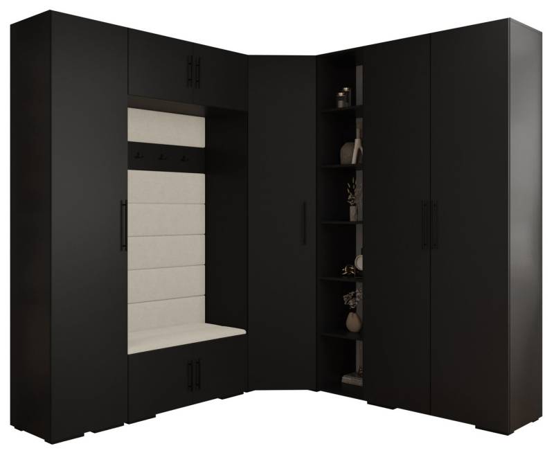 ABIKS MÖBEL Kompaktgarderobe INOVA 3 SATZ 2 Möbelset, Garderobe mit Kleiderstange und Regalen ABIKS MÖBEL Kompaktgarderobe INOVA 3 SATZ 2 Möbelset, Garderobe mit Kleiderstange und Regalen von ABIKS MÖBEL