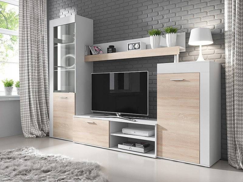 ABIKS MÖBEL Wohnwand ABIKS MÖBEL Wohnwand Wohnzimmer RITA – Wohnzimmer Möbel von ABIKS MÖBEL