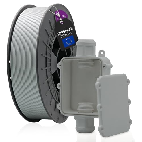 WINKLE Fireproof PLA Filament UL94-V0 1.75mm 750g Grau, 3D Drucker Filament, 3D-Druckmaterialien, Maßgenauigkeit +/- 0.05mm, Leicht zu Druckendes Feuerfestes und Elektrisch Isolierendes Filament von WINKLE FEED YOUR PRINTER