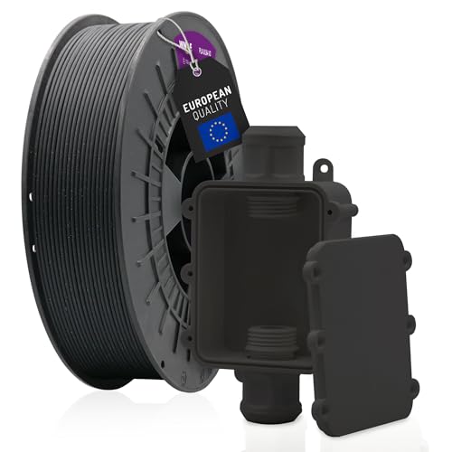 WINKLE Fireproof PLA Filament UL94-V0 1.75mm 750g Schwarz, 3D Drucker Filament, 3D-Druckmaterialien, Maßgenauigkeit +/- 0.05mm, Leicht zu Druckendes Feuerfestes und Elektrisch Isolierendes Filament von WINKLE FEED YOUR PRINTER
