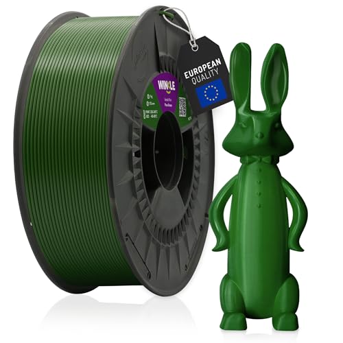 WINKLE PETG Filament 1.75mm Tannengrün, 1kg Spule, 3D Drucker Filament Kompatibel mit FDM Druckern, 3D-Druckmaterialien, Maßgenauigkeit +/- 0.05mm, Schlagfest, Leicht zu Bedrucken WINKLE PETG Filament 1.75mm Tannengrün, 1kg Spule, 3D Drucker Filament Kompatibel mit FDM Druckern, 3D-Druckmaterialien, Maßgenauigkeit +/- 0.05mm, Schlagfest, Leicht zu Bedrucken von WINKLE FEED YOUR PRINTER