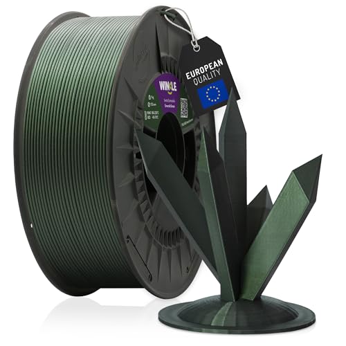 WINKLE PLA HD Interferenz Filament 1.75mm Smaragdgrün, 1kg Spule, 3D Drucker Filament Kompatibel mit FDM Druckern, 3D-Druckmaterialien, Maßgenauigkeit +/- 0.05mm, Leicht zu Bedrucken von WINKLE FEED YOUR PRINTER