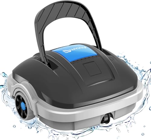 WINNY POOL CLEANER Poolroboter Akku, 100 Min. Leistungsstarke Reinigung, Poolsauger mit Batterie Aufrüsten, Dual-Antriebsmotoren, Automatischer Poolreiniger für Pool mit Flachem Boden bis 80 ㎡ von WINNY POOL CLEANER