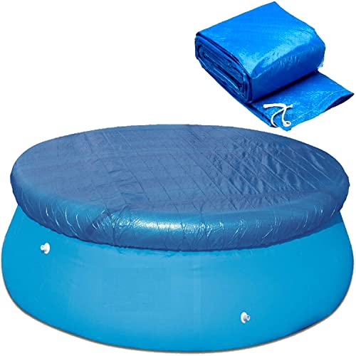 WINOK Poolabdeckungen für 221 x 150 cm Schwimmbad, Poolabdeckplane Schwimmbecken, Solarplane Poolabdeckung für Metall und Prism Frame Easy Set Pools, PE Schutzplane Wasserdicht Staubdicht von WINOK