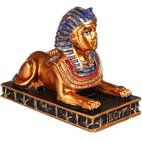 WINOMO Ägyptische Sphinx Figur Statue Sphinx von Giza Dekoration Vintage Antike Hause Büro Tisch Dekorationen Ornamente Schwarz Gold von WINOMO