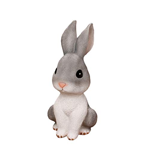 WINOMO Kaninchen Figur Cartoon Kaninchen Tierfiguren Miniatur Ornament für Dekoration Geburtstag Geschenk Handwerk Home Dekorationen von WINOMO