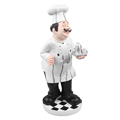 WINOMO Koch Figuren Deko Küchenchef Figur Koch mit Teekanne Bäcker Dekofigur Harz Skulptur Desktop Ornamente Küche Restaurant Café Bar Bäckerei Dekoration Geschenk Stil 1 von WINOMO