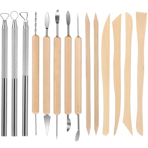 WINOMO Modellier-Werkzeug Sculpting Werkzeug Clay Werkzeug Keramik Skulptur Ton schnitzen Werkzeug Kit - 14 Stücke WINOMO Modellier-Werkzeug Sculpting Werkzeug Clay Werkzeug Keramik Skulptur Ton schnitzen Werkzeug Kit - 14 Stücke von WINOMO