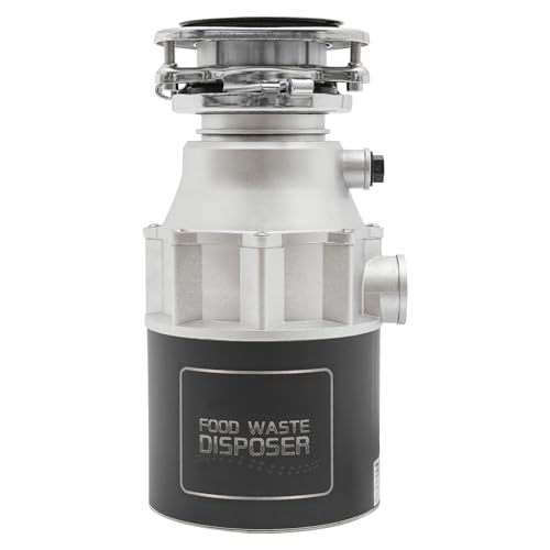 WINPANG 560W Speiserestezerkleinerer, Küchenabfallzerkleinerer 3600 RPM mit Vortex Booster System mit Abnehmbarem Spritzschutz Spülenabfallzerkleinerer für Speisereste Obstschalen Lebensmittelreste von WINPANG
