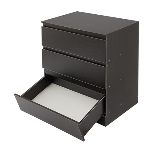 WINPANG Moderner Nachttisch mit 3 Schubladen aus Kunstholz in Schwarz Nussbaum für Schlafzimmer, Wohnzimmer und Büro - Elegantes Aufbewahrungsmöbel mit Griff-freiem Design und hoher Tragfähigkei WINPANG Moderner Nachttisch mit 3 Schubladen aus Kunstholz in Schwarz Nussbaum für Schlafzimmer, Wohnzimmer und Büro - Elegantes Aufbewahrungsmöbel mit Griff-freiem Design und hoher Tragfähigkei von WINPANG