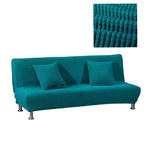 WINS Sofabezug für Schlafsofa, ohne Arm, dehnbar, rutschfest, Futonbezug, Marineblau von WINS