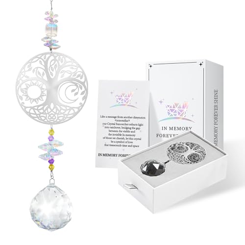 Beileidsgeschenke für den Verlust eines geliebten Menschen, Gedenkgeschenke Baum des Lebens Kristall Sonnenfänger, Erinnerung Trauer Geschenk, in liebevoller Erinnerung Geschenk, Bereavement Geschenk Beileidsgeschenke für den Verlust eines geliebten Menschen, Gedenkgeschenke Baum des Lebens Kristall Sonnenfänger, Erinnerung Trauer Geschenk, in liebevoller Erinnerung Geschenk, Bereavement Geschenk von WINUSD