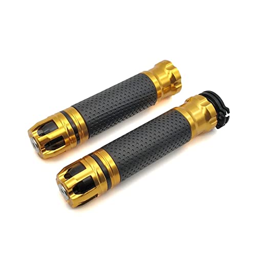 WINVOX Motorrad Zubehör Griff Griffe CNC Lenker Hand Bar Grip FÜR Suzuki GSXR GSX-R 600 750 1000 K1 K2 K3 K4 K5 K6 K7 K8 K9 (Color : Gold) von WINVOX