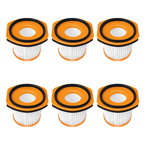 Filter Ersatzteile Zubehör für Shark WV361EU WV362EUT WV361 WV362 Kabellosen Handstaubsauger Akku Staubsauger Ersatzfilter (6 Stück) von WINWINHOME