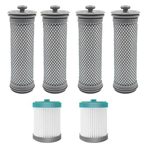 Filter Ersatzteile für Tineco A10 A11 Hero und Master, Tineco S11 Tango EX und Pure One S12 PRO EX Akku Staubsauger Ersatzfilter Zubehör (2 HEPA Filter + 4 Vorfilter) von WINWINHOME