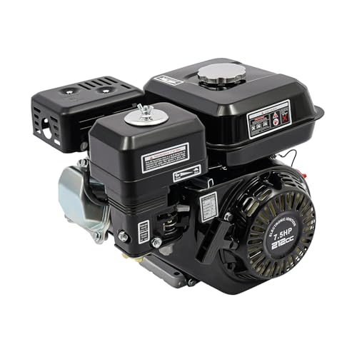 7.5 PS Benzinmotor | 4-Takt Einzylinder für Go-Karts/Generator/Kompressor | 3600 U/Min Hochleistungsmotor | Industrieller Standmotor mit Luftkühlung von WINZING
