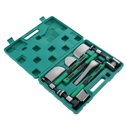 PROFESSIONELLES Dellenreparatur-SET 9 TEILE | Leichtmetallblech-Ausbeuler für Auto/Motorrad | Präzise Auskleidung von Beulen | Tragbarer Werkzeugkasten‌ von WINZING