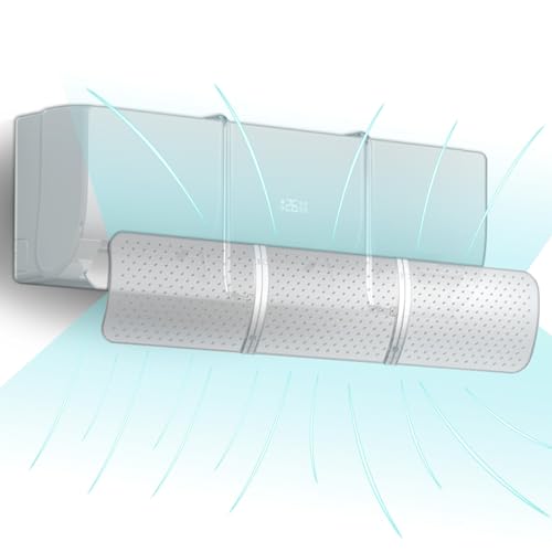 WIOONI Universal Windabweiser für Klimaanlage, Verstellbarer Klimaanlagen Deflektor - Windschutz für Wandmontierte Split-Klimaanlagen in Haus Büro - Transparent WIOONI Universal Windabweiser für Klimaanlage, Verstellbarer Klimaanlagen Deflektor - Windschutz für Wandmontierte Split-Klimaanlagen in Haus Büro - Transparent von WIOONI