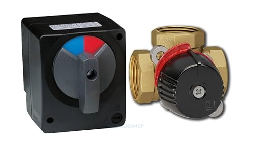 WIP Mess-und Regelarmaturen Heizungsmischer 3-Wege Mischer 1'IG, 1500 Watt, 1250 W, Konvektion, Elektrisch, Indoor, Schrank, Einbau, Zuhause von WIP Mess-und Regelarmaturen