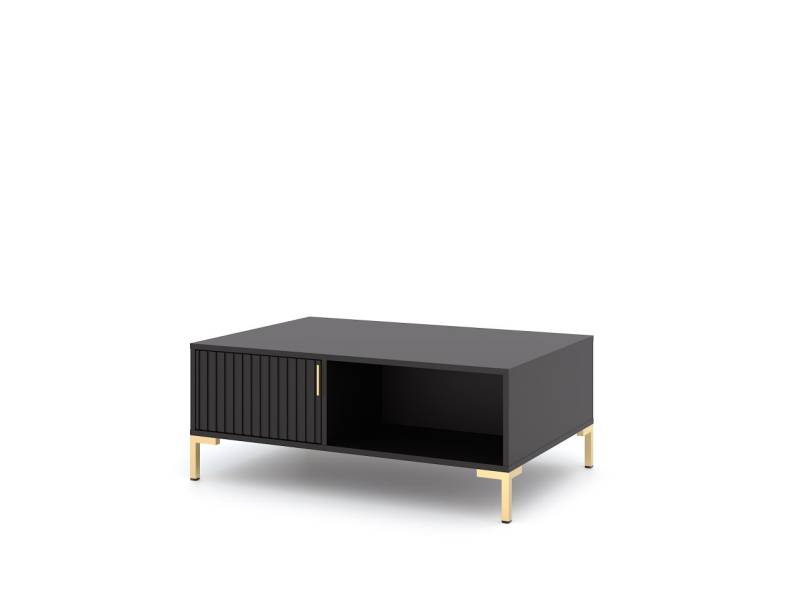 Beistelltisch 100x66 Couchtisch Abstelltisch Wohnzimmertisch Coffeetable Schwarz von WIPMEB