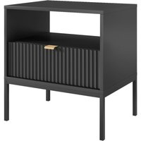 Nachtkonsole NACHTTISCH AURA AU07 schwarz B/H/T: ca. 54x56x39 cm Nachtkonsole NACHTTISCH AURA AU07 schwarz B/H/T: ca. 54x56x39 cm von WIPMEB