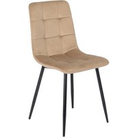 Stuhl PERU beige Velourstoff B/H/T: ca. 42x90,5x52 cm Stuhl PERU beige Velourstoff B/H/T: ca. 42x90,5x52 cm von WIPMEB