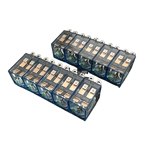 WIQOLESVL 10 Stück LY2NJ DC 12 V 24 V 110 V 220 V AC Spulenleistungsrelais Mini elektromagnetisches Relais 8 Pins DPDT 2NO 2NC 10A LY2N-J HH62P JQX-13F LY2(AC 110V) von WIQOLESVL