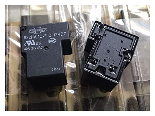 WIQOLESVL 832HA-1A-FC-12VDC 832HA-1C-FC-12VDC Leistungsrelais 40A 277VAC 4/5 Pins(832HA-1C-F-C 5 pins) von WIQOLESVL