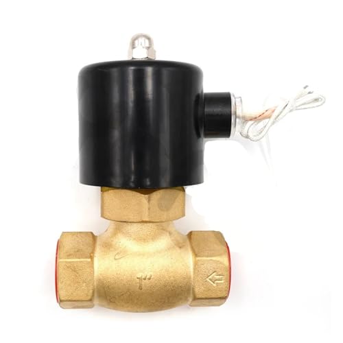 WIQOLESVL G1/2" G3/4" G1 Normalerweise geschlossenes Hochdruck-Magnetventil DC 24 V AC 220 V Hochtemperatur for Dampfflüssigkeit(2,DC24V) von WIQOLESVL