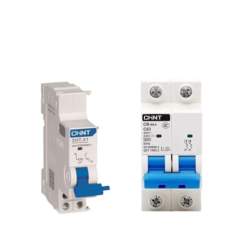 WIQOLESVL MCB 2P DC 12-220V mit Shunt Release Solar Energie Photovoltaik Mini Circuit Breaker 2P DC2200V CB SHT-X3 100A 125A(2a,SHT-X3 AC 230V 400V) von WIQOLESVL