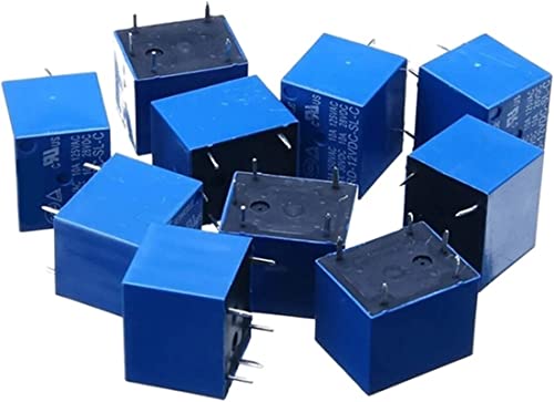 WIQOLESVL Relais 100PCS SRD 5V 9V 12V 24V 48V Leistungsrelais SRD-05VDC-SL-C SRD-09VDC-SL-C SRD-12VDC-SL-C SRD-24VDC-SL-C SRD-48VDC Relais 10A 250VAC(SRD-09VDC-SL-C 5pin) von WIQOLESVL