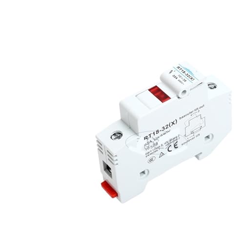 Zylindrischer, kappenförmiger Sicherungssockel RT18-32X/1P mit einpoligem Sicherungshalter mit heller LED(A set of fuse base with light) von WIQOLESVL