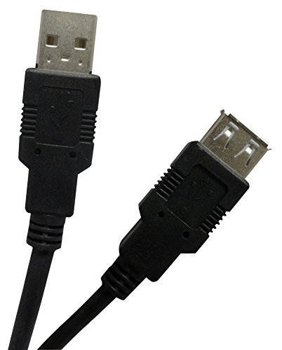 Wiretek 11393 Verlängerungskabel USB 2.0 Stecker A/A Buchse, 3 m schwarz von Wiretek