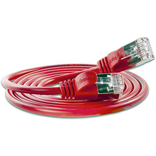 Slim Wirewin PKW-LIGHT-STP-K6 5.0 RT RJ45 Netzwerkkabel, Patchkabel CAT 6 U/FTP 4.00m Rot 1St. von WIREWIN