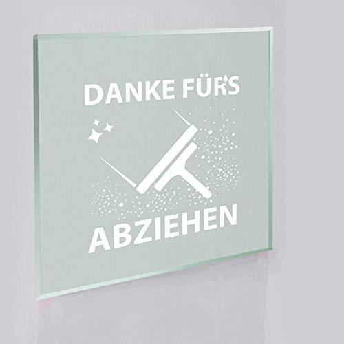 WIRKSAMWERBEN Aufkleber Duschabzieher: Danke fürs Abziehen - 3 Stück WIRKSAMWERBEN Aufkleber Duschabzieher: Danke fürs Abziehen - 3 Stück von WIRKSAMWERBEN