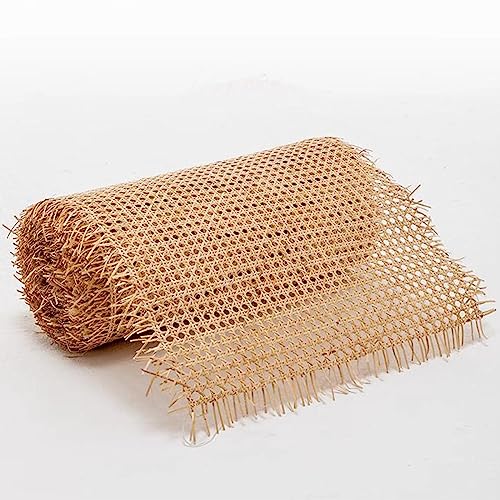 35/40/45/50/55/60/90/100cm Breite Gewebtes Offenes Natürliches Rattan Roll, Wiener Geflecht Gurtband für Caning-Projekte, Cane Webbing Rattan Roll für Heimwerker Schrank Stuhl Möbel (Size : 55cmx1.5m von WIRMEC