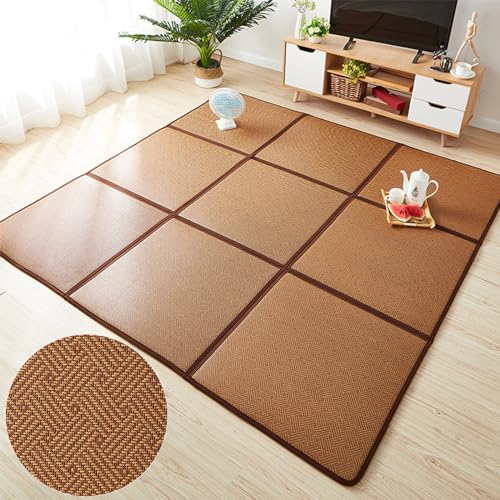 Rattan Tatami-Bodenmatte Faltbar,Japanische Tatami-Matte Schlafmatte Sommer Atmungsaktive Kühlunterlage, Rutschfeste Krabbelmatte Spielmatte Kinder mit Aufbewahrungstasche für Wohnzimmer Schlafzimmer( Rattan Tatami-Bodenmatte Faltbar,Japanische Tatami-Matte Schlafmatte Sommer Atmungsaktive Kühlunterlage, Rutschfeste Krabbelmatte Spielmatte Kinder mit Aufbewahrungstasche für Wohnzimmer Schlafzimmer( von WIRMEC