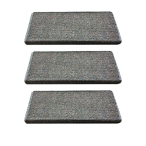 Treppenstufen Matten Eckig Einzeln, Stufenteppich Selbstklebend Sisal Erscheinungsbild Anti Rutsch, Carpet Stair Treads Mats für Hartholzböden, Stufenmatten Innen für Kinder äLtere und Hunde ( Color : von WIRMEC