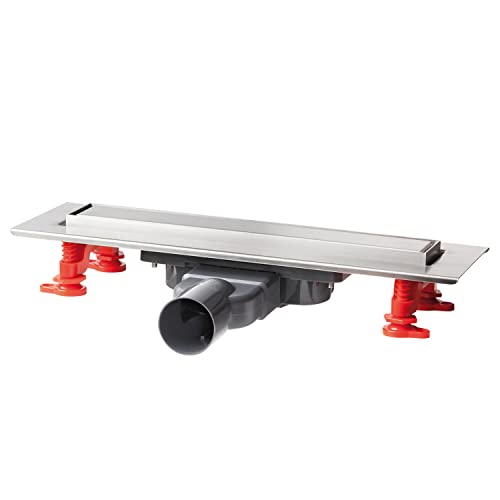 Wirquin 30723944 Duschrinne Venisio Slim+, Länge: 300 mm, mit Umkehrgitter aus Edelstahl, verchromt von Wirquin