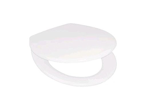 Wisa (eine Marke von Fluidmaster) Star, Universal-Toilettensitz mit Absenkautomatik, geeignet für Wand-, Stand- und Wand-WCs, Duroplast von WISA