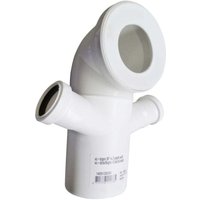 Wisa - WC-Anschlußbogen weiß, mit zwei zusätzlichen Zuläufen Anschlußbogen Wisa - WC-Anschlußbogen weiß, mit zwei zusätzlichen Zuläufen Anschlußbogen von WISA