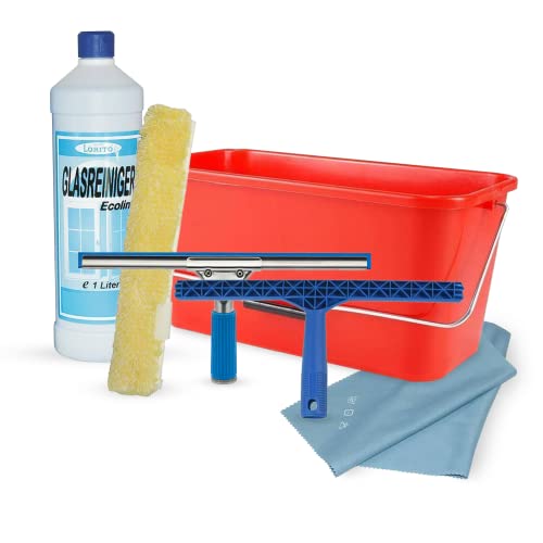 Wisch-Star Profi Fensterputzer Set mit Eimer, 6-teilig, Fensterreinigung, Fenster Reinigungsset mit Fensterabzieher, Glasreiniger und Putzeimer 14 Liter Wisch-Star Profi Fensterputzer Set mit Eimer, 6-teilig, Fensterreinigung, Fenster Reinigungsset mit Fensterabzieher, Glasreiniger und Putzeimer 14 Liter von Wisch-Star