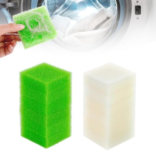 WISEPRO 12er-Set Waschmaschinen-Haarfangschwämme – Wiederverwendbare Schaumstoff-Fusselbälle für Tierhaare (Hunde/Katzen) Katzenhaarentferner Waschmaschine Fusselball von WISEPRO