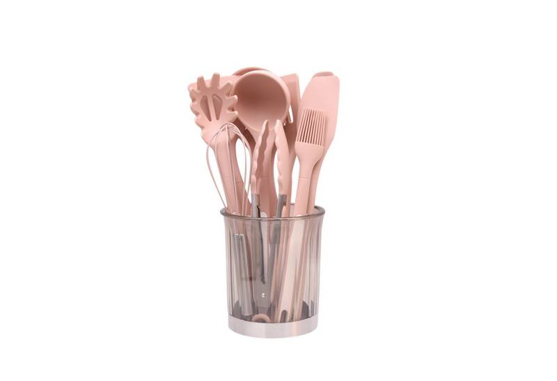 WISHDOR Kochbesteck-Set 12er Küchenhelfer Set Kochgeschirr Küchenutensilien Küchengerät Küchen (Gesund Silikon Kochset Antihaft Hitzebeständig mit Utensilienhalter, 12-tlg., Silikonspatel, Kochlöffel, Utensilien-Set, BPA-frei, Kochutensilien), Spülmaschinengeeignet Kochzubehör für kochen und backen usw von WISHDOR