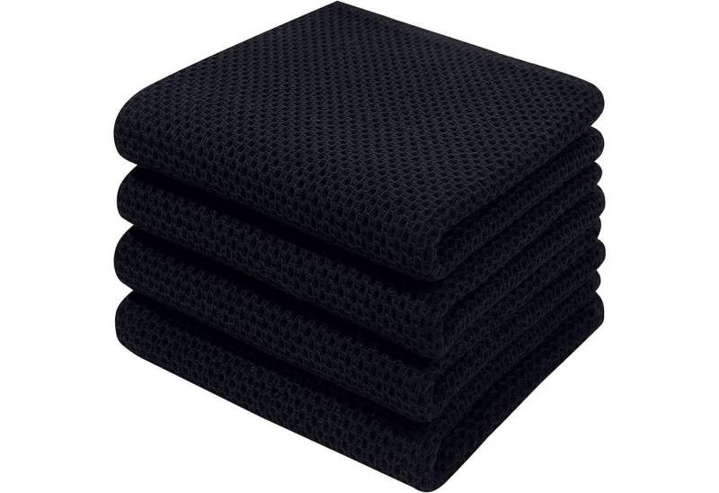 WISHDOR Spültuch Geschirrtuch Spüllappen Küchenhandtücher Geschirrhandtücher Dick Weich, (Geschirrtücher Küchentücher 4er oder 6er Set 34x34 cm oder 34x73 cm, 4-tlg., Geschirr Küchen Tuch Tücher Handtücher Handtuch Küchenhandtuch), aus 100% Baumwolle von WISHDOR