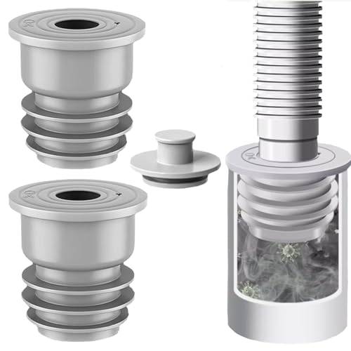 2 Stück 45-50mm Grau Waschmaschinen Rohrdichtung WISIRENT, Waschmaschinen Ablaufschlauchdichtung Waschmaschine Abfluss Dichtung, Abflussrohrdichtung Deodorantdichtung mit Verschlusskappe 2 Stück 45-50mm Grau Waschmaschinen Rohrdichtung WISIRENT, Waschmaschinen Ablaufschlauchdichtung Waschmaschine Abfluss Dichtung, Abflussrohrdichtung Deodorantdichtung mit Verschlusskappe von WISIRENT