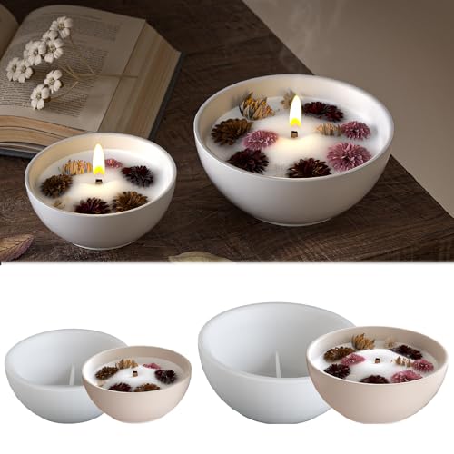 2 Stück Silikonform Schale WISIRENT, Silikonform Kerzenhalter Aromatherapie, Gießformen Silikon Tablett Gießform Schale, Silikon Gießform Teelicht für Gips, Bastelarbeiten 2 Stück Silikonform Schale WISIRENT, Silikonform Kerzenhalter Aromatherapie, Gießformen Silikon Tablett Gießform Schale, Silikon Gießform Teelicht für Gips, Bastelarbeiten von WISIRENT