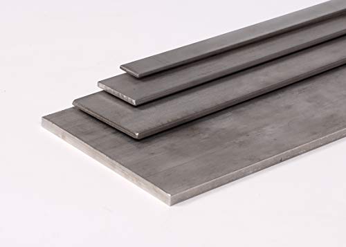 Edelstahl Flachstahl 1.4301 Flach Flachstab V2A diverse Größen schweißbar geschnitten vom Band (80x6mm (Breite x Dicke), Länge = 1000mm) von WIT